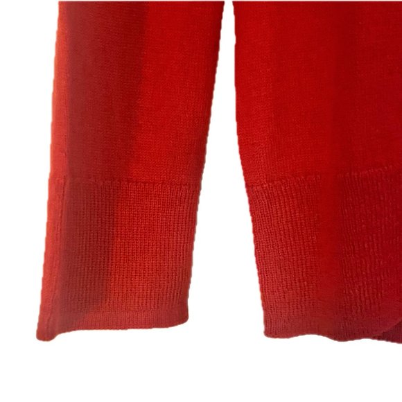Brooks Brother Wm Sz S Cashmere Sweater Lightweight V-Neck Red Long Sleeve NEW - Picture 8 of 10